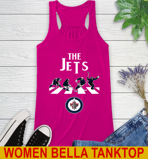 NHL Hockey Winnipeg Jets The Beatles Rock Band Shirt Racerback Tank 6