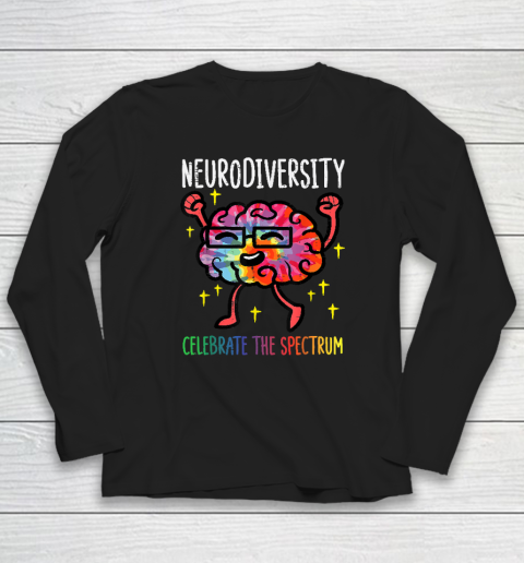 Neurodiversity Brain Autism Awareness ASD ADHD Long Sleeve T-Shirt