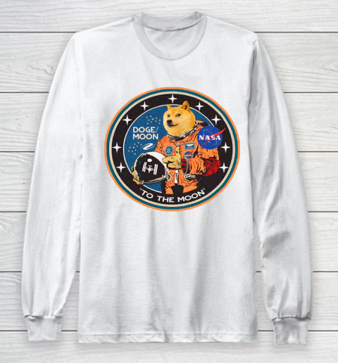 Doge coin To The Moon Long Sleeve T-Shirt