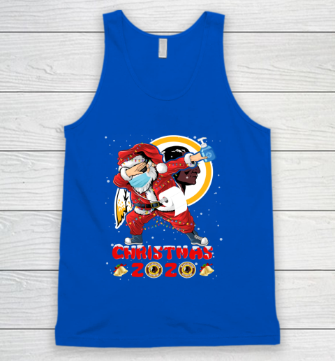 Washington Redskins Funny Santa Claus Dabbing Christmas 2020 NFL Tank Top 4