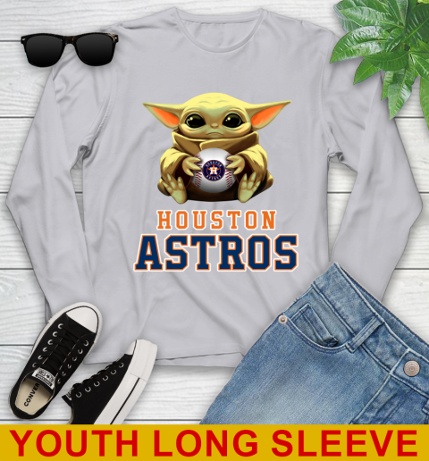 MLB Baseball Houston Astros Star Wars Baby Yoda Shirt 127