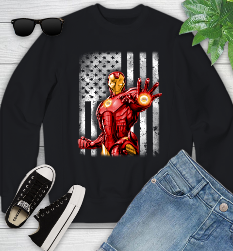 Los Angeles Lakers Nba Basketball Iron Man Avengers American Flag