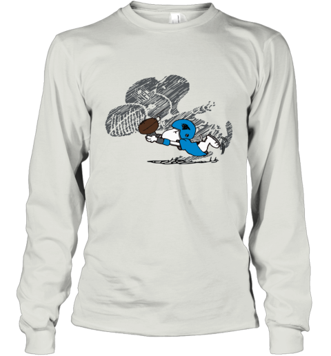tf3e carolina panthers snoopy plays the football game long sleeve tee 14 front ash