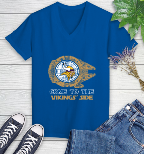 NFL Come To The Minnesota Vikings Wars Football Sports Women's V-Neck T-Shirt 10