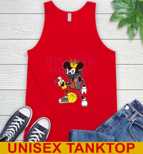 Atlanta Hawks NBA Basketball Mickey Peace Sign Sports Tank Top 6