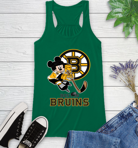 NHL Boston Bruins Mickey Mouse Disney Hockey T Shirt Racerback Tank 7
