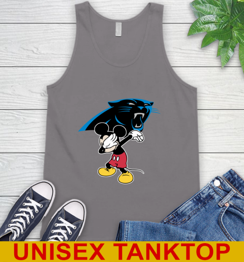 Carolina Panthers NFL Football Dabbing Mickey Disney Sports Tank Top 7