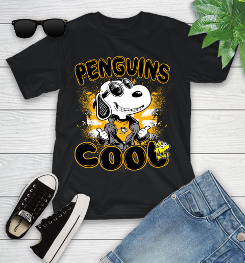 NHL Hockey Pittsburgh Penguins Cool Snoopy Shirt Youth T-Shirt