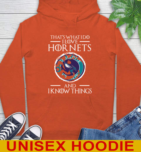Charlotte Hornets NBA Basketball That's What I Do I Love My Team And I Know Things Game Of Thrones 16