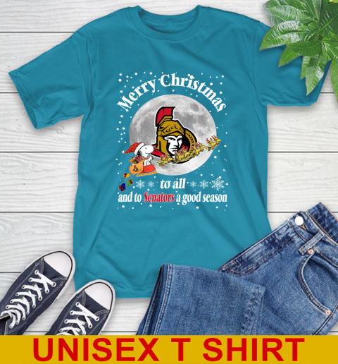 Ottawa Senators Merry Christmas To All And To Senators A Good Season NHL Hockey Sports T-Shirt 9