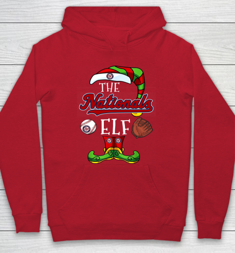 Washington Nationals Christmas ELF Funny MLB Hoodie 7