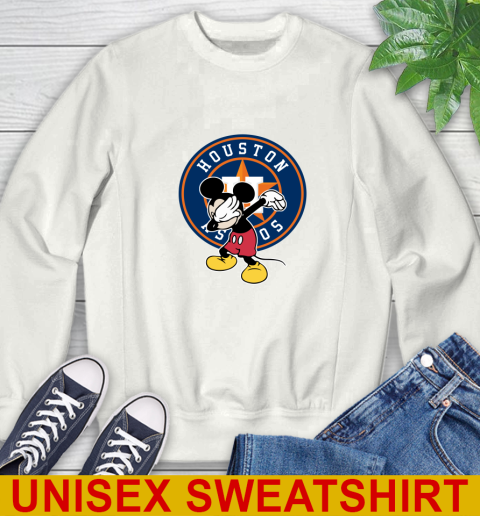 Houston Astros MLB Baseball Dabbing Mickey Disney Sports Sweatshirt
