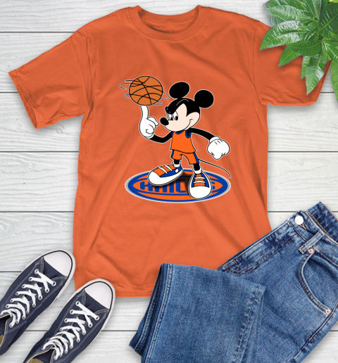 NBA Basketball New York Knicks Cheerful Mickey Disney Shirt T-Shirt 5