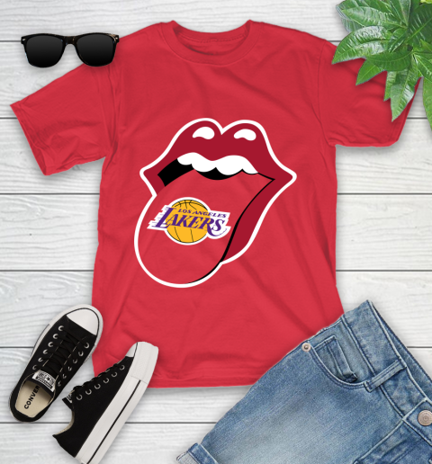 Los Angeles Lakers NBA Basketball Lips I Root For My Team Adoring Fan 112