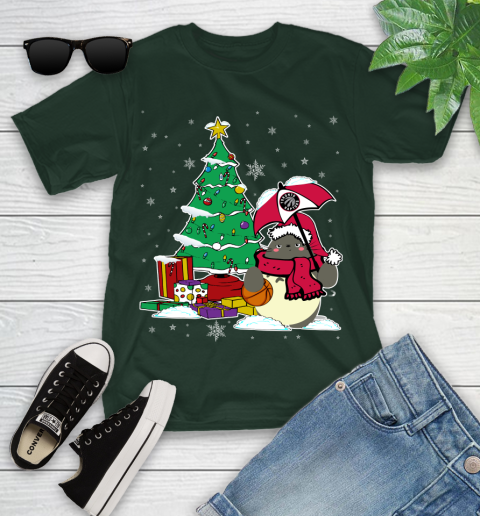 Toronto Raptors NBA Basketball Cute Tonari No Totoro Christmas Sports Youth T-Shirt 5