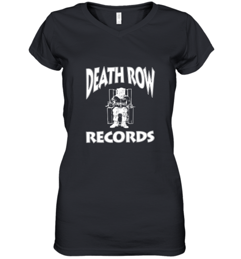 Death Row Records Women's V-Neck T-Shirt