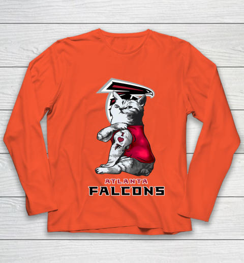 NFL Football My Cat Loves Atlanta Falcons Youth Long Sleeve 3