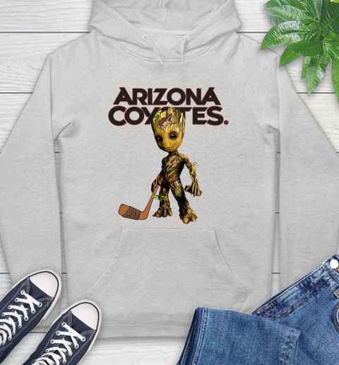 Arizona Coyotes NHL Hockey Groot Marvel Guardians Of The Galaxy Hoodie
