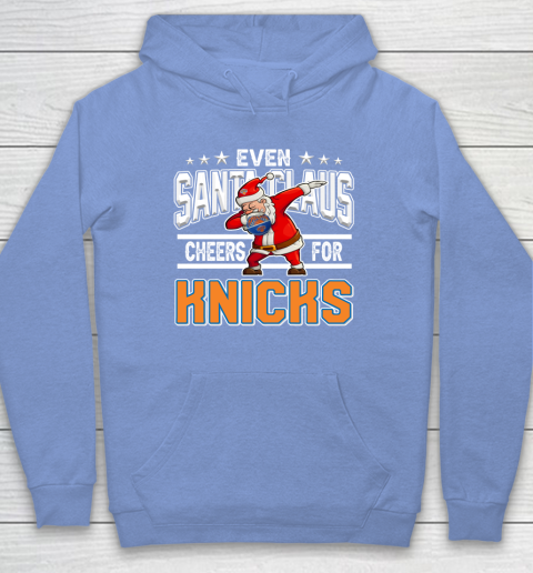 New York Knicks Even Santa Claus Cheers For Christmas NBA Hoodie 8