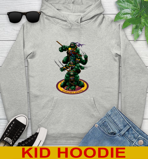 NBA Basketball Cleveland Cavaliers Teenage Mutant Ninja Turtles Shirt Youth Hoodie
