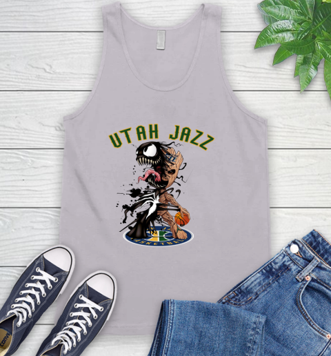 NBA Utah Jazz Basketball Venom Groot Guardians Of The Galaxy Tank Top 4