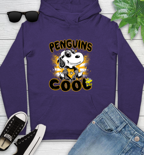 NHL Hockey Pittsburgh Penguins Cool Snoopy Shirt Youth Hoodie 5
