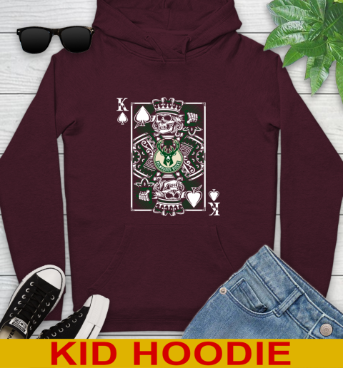 Milwaukee Bucks NBA Basketball The King Of Spades Death Cards Shirt Youth Hoodie 8 Milwaukee Bucks NBA Basketball The King Of Spades Death Cards Shirt Youth Hoodie - Image 8
