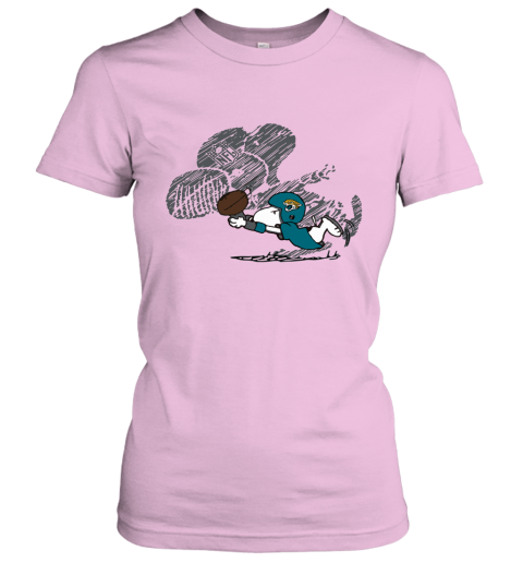 Jacksonville Jaguars Snoopy Plays The Football Game Women's T-Shirt
