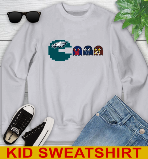 Philadelphia Eagles NFL Football Pac Man Champion Youth Sweatshirt 4
