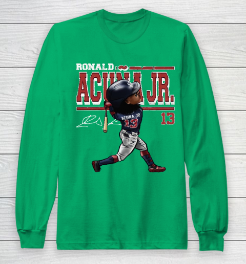 Ronald Acuna Jr Cartoon Long Sleeve T-Shirt 4