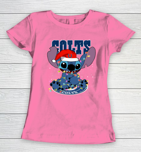 Indianapolis Colts NFL Football noel stitch Christmas Women's T-Shirt 9