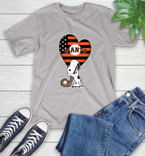 San Francisco Giants MLB Baseball The Peanuts Movie Adorable Snoopy T-Shirt 12