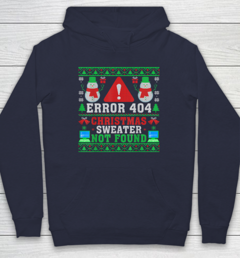Computer Error 404 Ugly Christmas Sweater Not's Found Xmas Hoodie 2