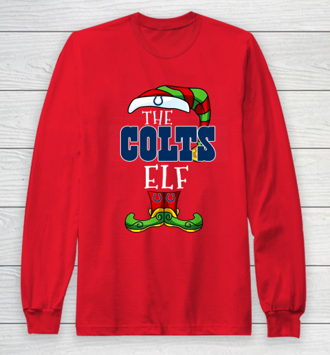 Indianapolis Colts Christmas ELF Funny NFL Long Sleeve T-Shirt 7