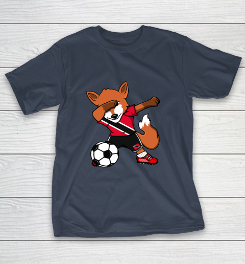 Dabbing Fox Trinidad and Tobago Soccer Fans Jersey Football T-Shirt 4