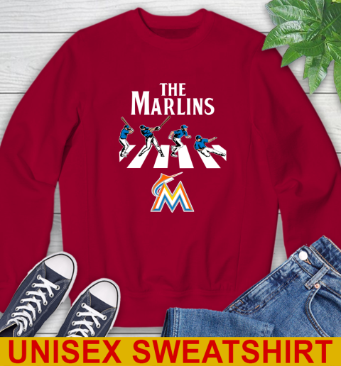 MLB Baseball Miami Marlins The Beatles Rock Band Shirt Sweatshirt 9