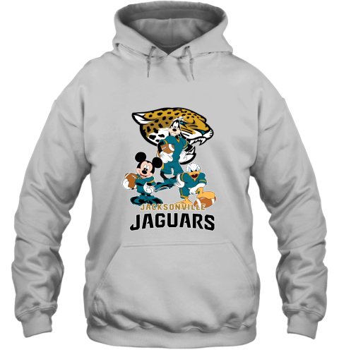 Mickey Donald Goofy The Three Jacksonville Jaguars Football Hoodie