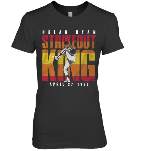 Nolan Ryan Strike Out King Premium Women's T-Shirt