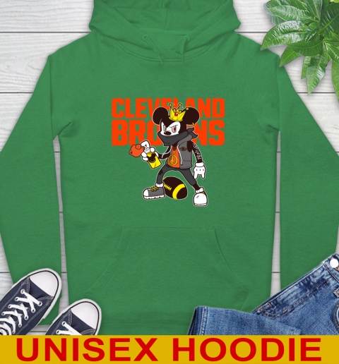 Cleveland Browns NFL Football Mickey Peace Sign Sports Hoodie 8