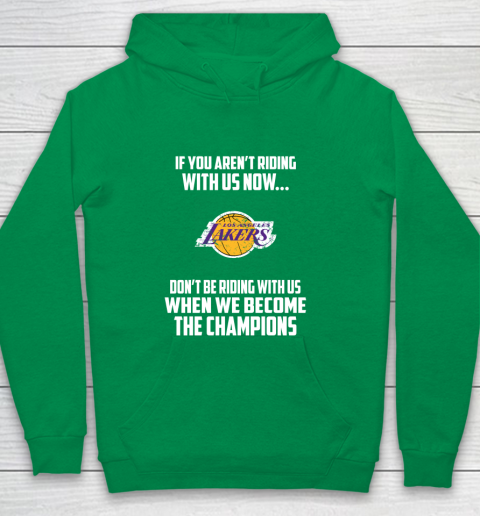 NBA Los Angeles Lakers Basketball We Become The Champions Youth Hoodie 4