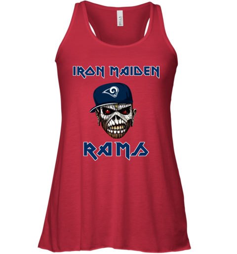 NFL Los Angeles Rams Iron Maiden Rock Band Music Football Sports Lr6M2jtzN2W flowy tank 32 95 151514 front red