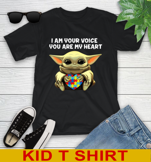 I Am Your Voice You Are My Heart Baby Yoda Autism Awareness Shirt 97