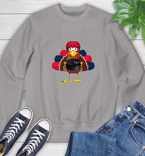Washington Capitals Turkey Thanksgiving Day Sweatshirt 5