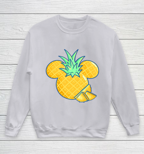 Disney Mickey Friends Mickey Pineapple Logo Youth Sweatshirt 3