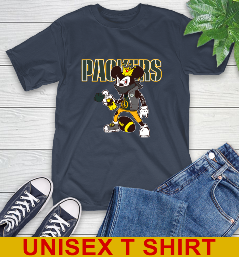 Green Bay Packers NFL Football Mickey Peace Sign Sports T-Shirt 4