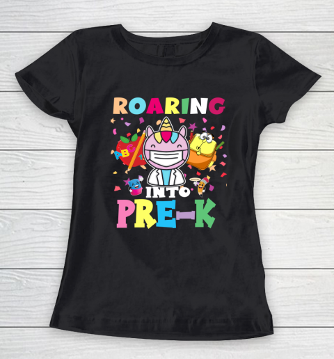 Back to school shirt Roaring into Pre K Women's T-Shirt