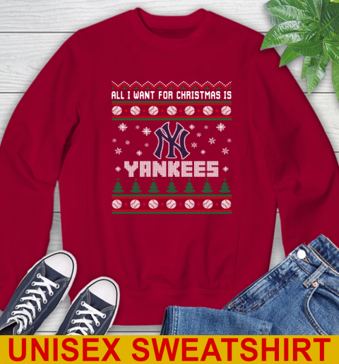 MLB All I Want For Christmas Is New York Yankees Baseball Sports 33