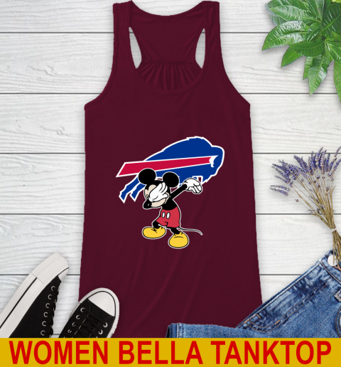 Buffalo Bills NFL Football Dabbing Mickey Disney Sports Racerback Tank 3