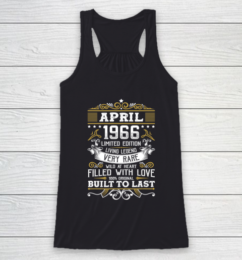 Father gift shirt Vintage April 1966 54 Years Old Shirt 54th Birthday Gifts T Shirt Racerback Tank