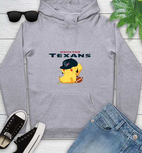 NFL Pikachu Football Sports Houston Texans Youth Hoodie 6
